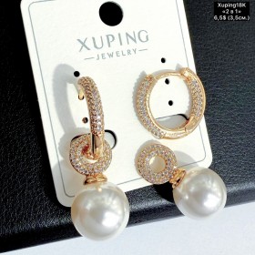 Сережки Xuping18К 20549 (3.5см) «2в1»
